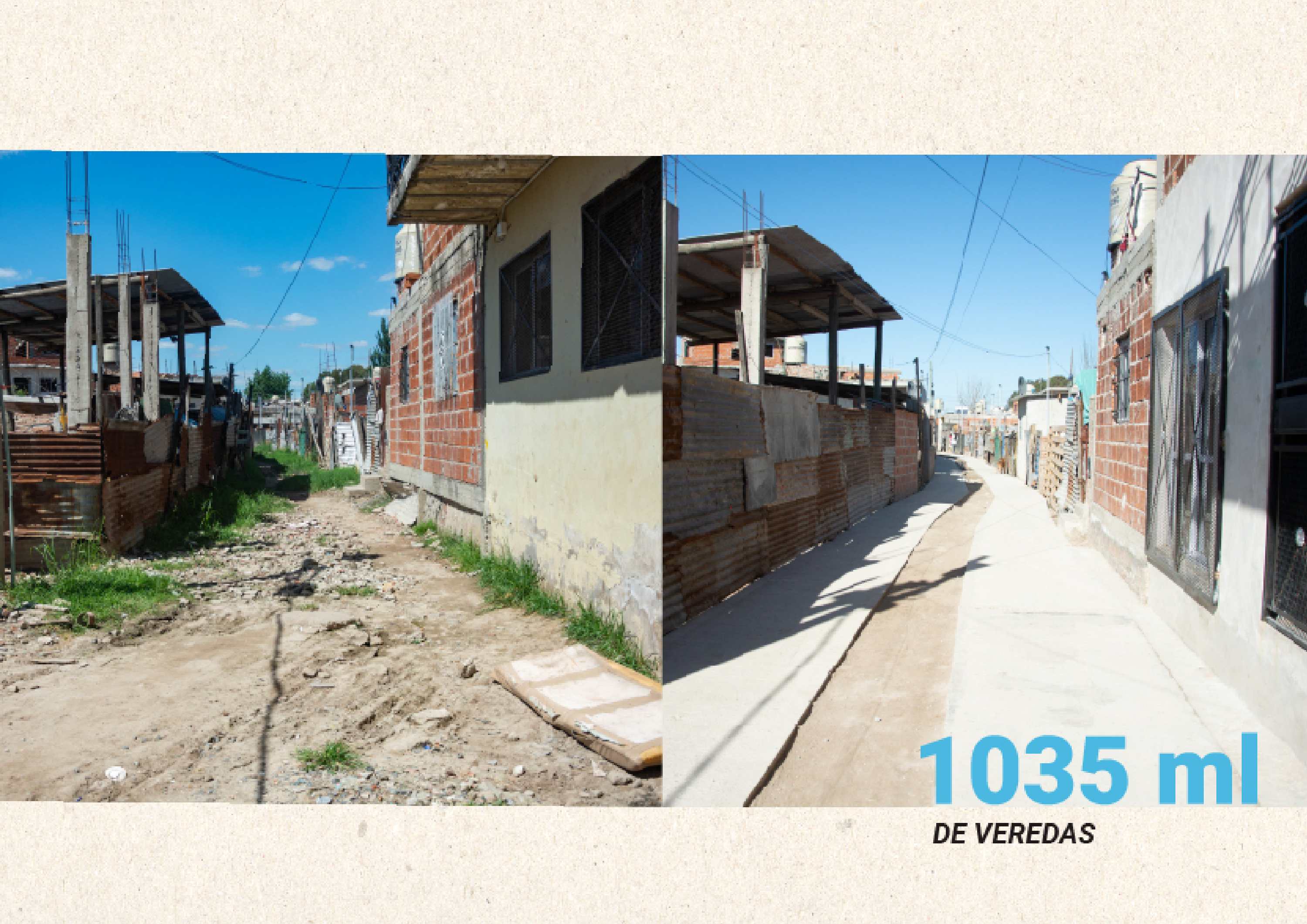 1035 ml de veredas antes y después